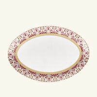 haviland reves du nil pourpre oval platter red