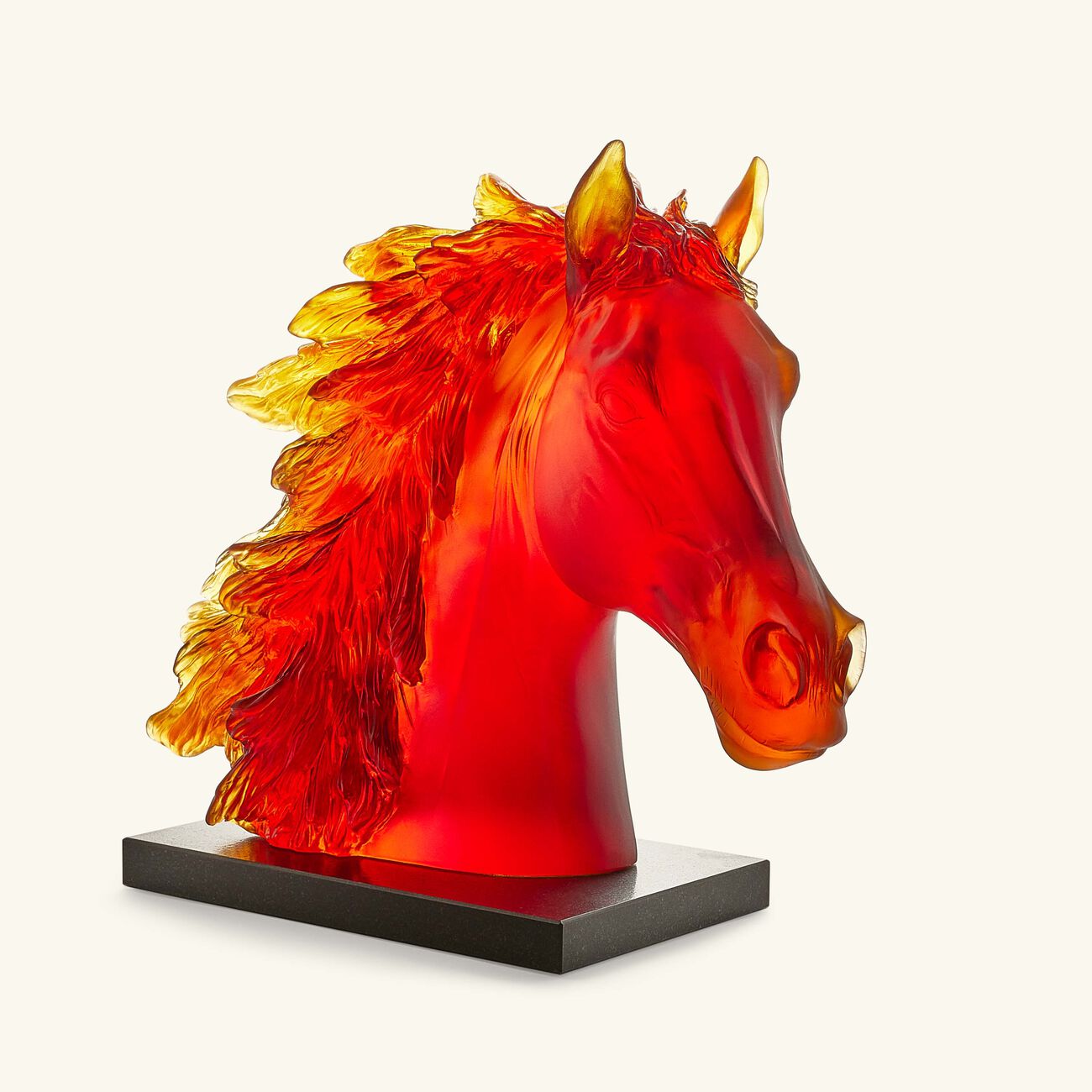 Horse Head Sculpture Large Orange daum horse head sculpture large orange