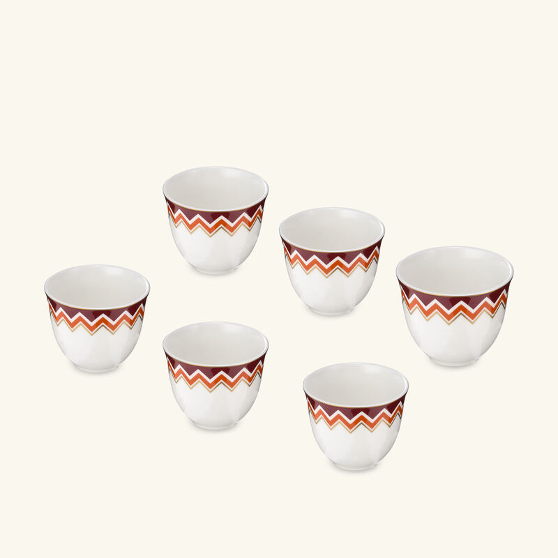 ICONIC Arabic Cup Multicolor Set of 6 missoni home iconic arabic cup multicolor set of 6