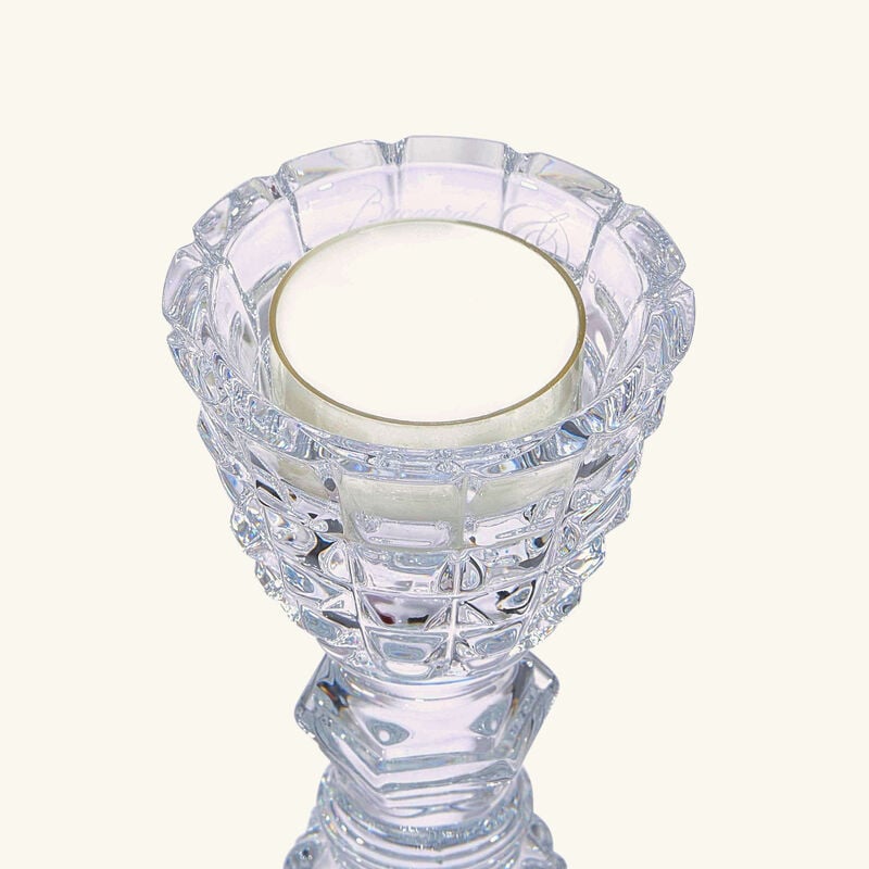 baccarat new antique mirage dual vase clear small