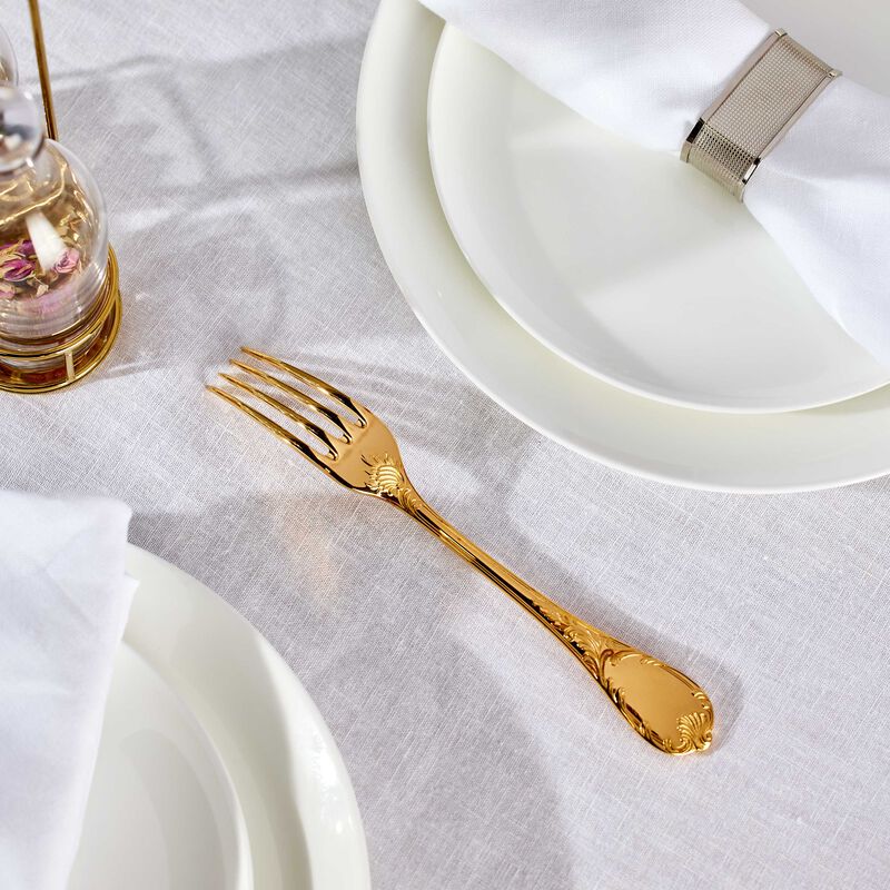 كريستوفل شوكة الطعام مارلي باللون الفضي