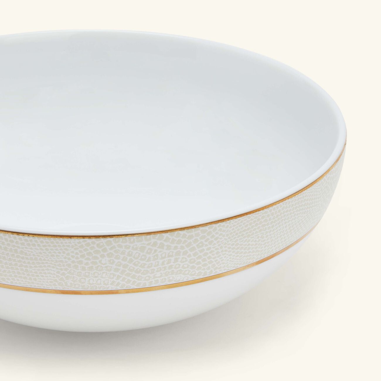 Sauvage Blanc Serving Bowl Gold bernardaud sauvage blanc serving bowl gold