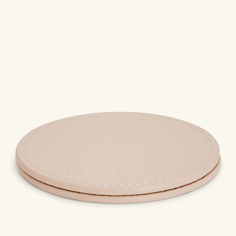 giobagnara elie saab monogram coaster torrone beige set of 2