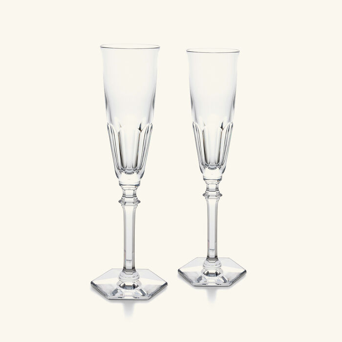 baccarat harcourt eve champagne glass clear set of 2