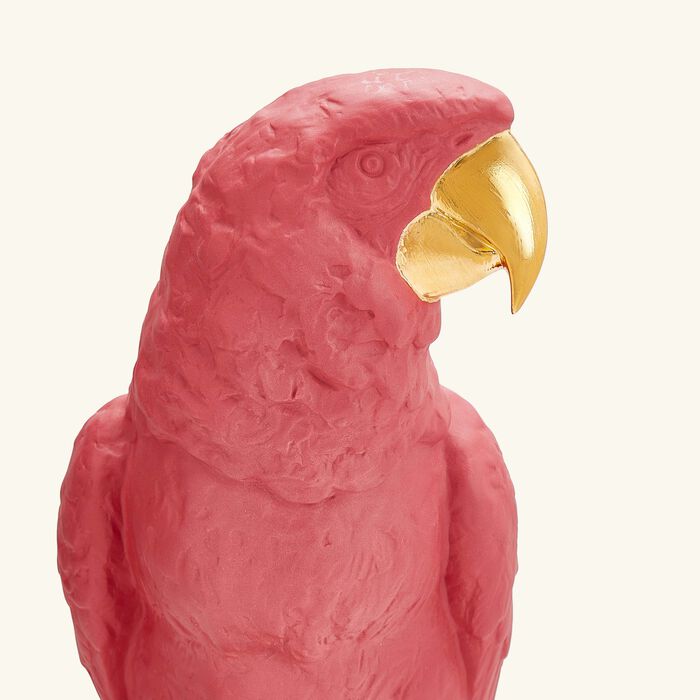 lladro macaw bird sculpture large pink limited edition