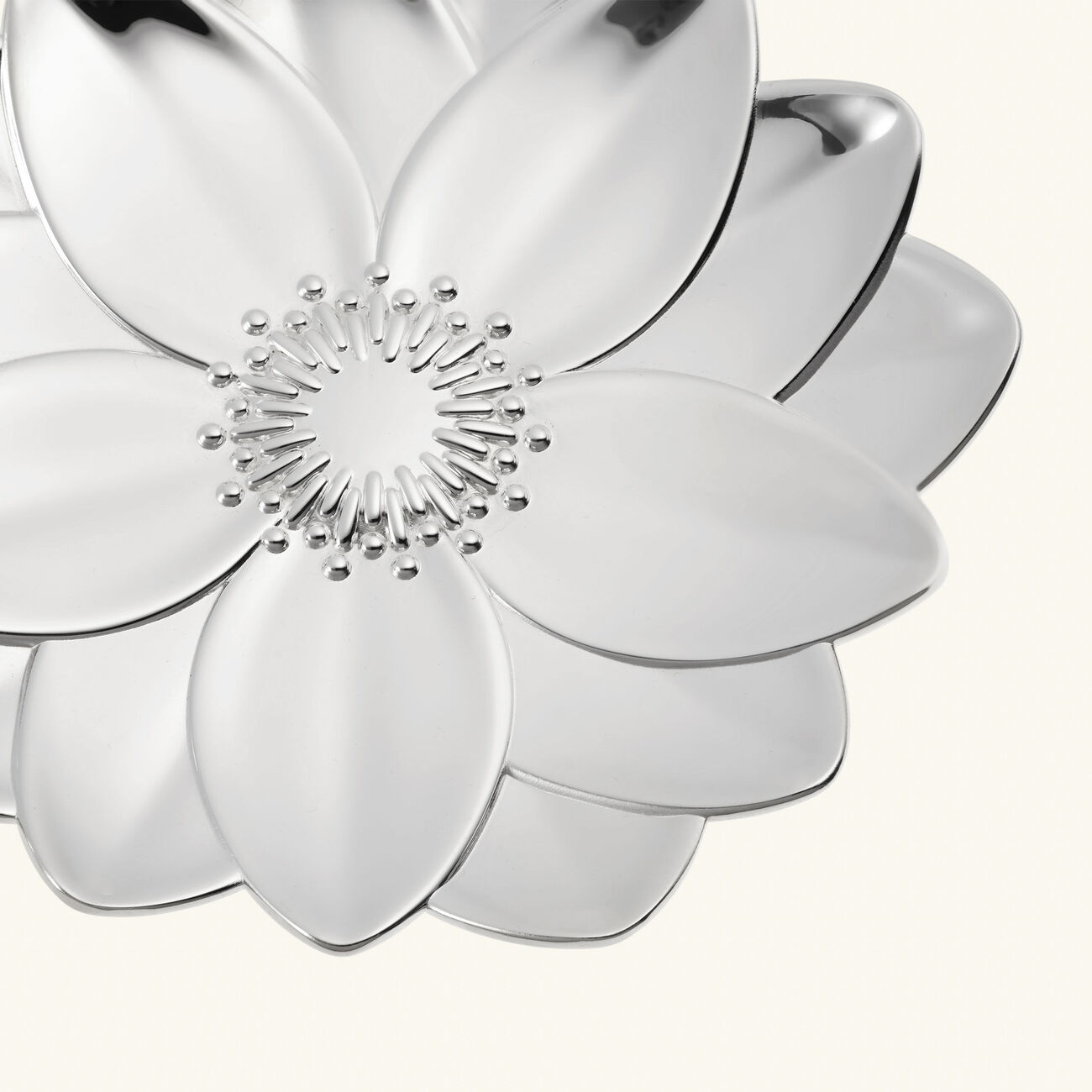 christofle l herbier lotus trinket tray silver plated