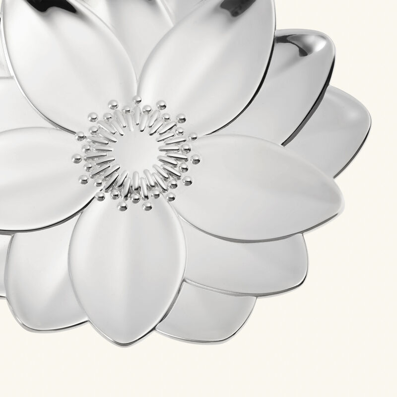 christofle l herbier lotus trinket tray silver plated