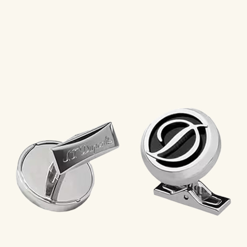 اس تي دوبون round logo cufflink
