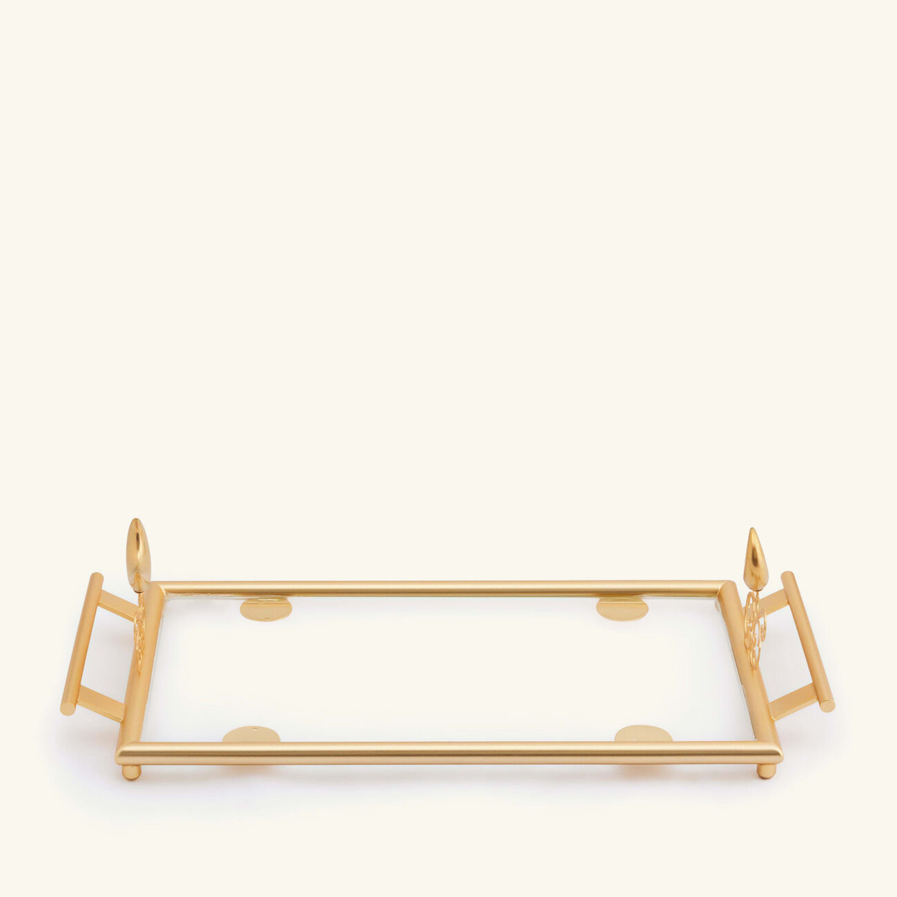 villari extravaganza serving tray rectangular small gold