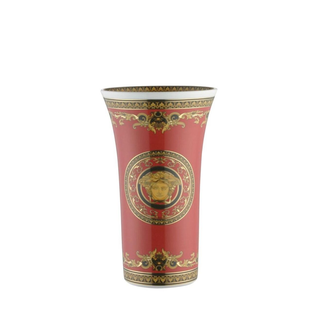 Medusa Vase Medium Red versace medusa vase medium red