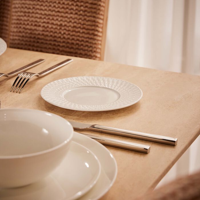 bernardaud twist blanc bread   butter plate round white 16cm