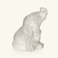 لاليك منحوتة الفيل الصغير تيرامينيرال الشفافة