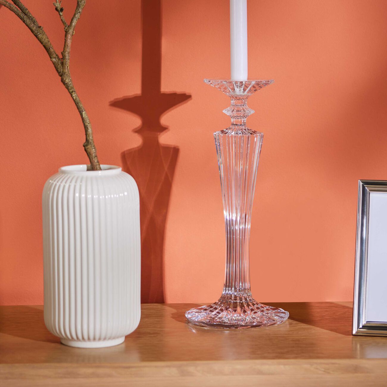 baccarat mille nuits candle holder clear