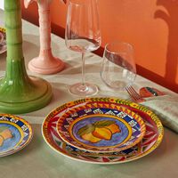 Carretto Lemon Dessert Plate Round 19cm Set Of 2 dolce gabbana casa carretto lemon dessert plate round 19cm set of 2