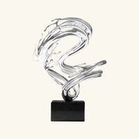 Xingyun The Flowing Dragon Figurine Large Silver Plated christofle xingyun the flowing dragon figurine large silver plated