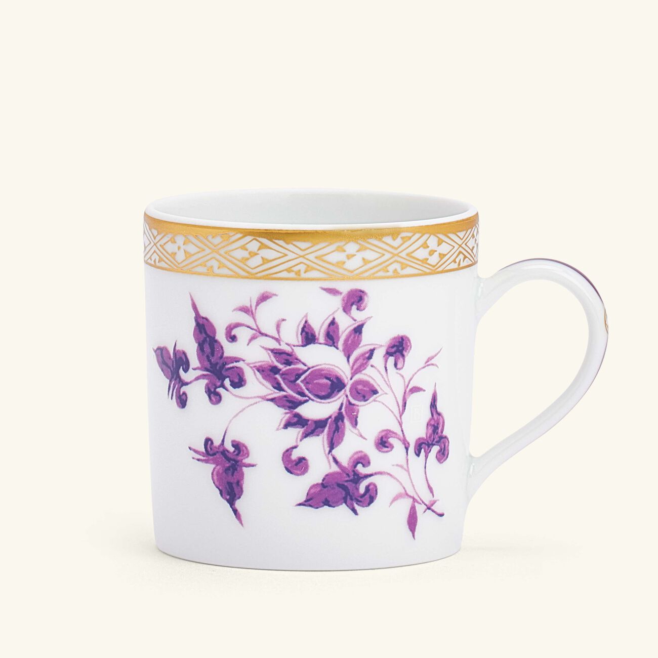 bernardaud prunus coffee cup   saucer pink