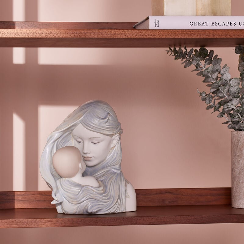 Sweet Caress Mother Sculpture Medium Grey lladro sweet caress mother sculpture medium grey
