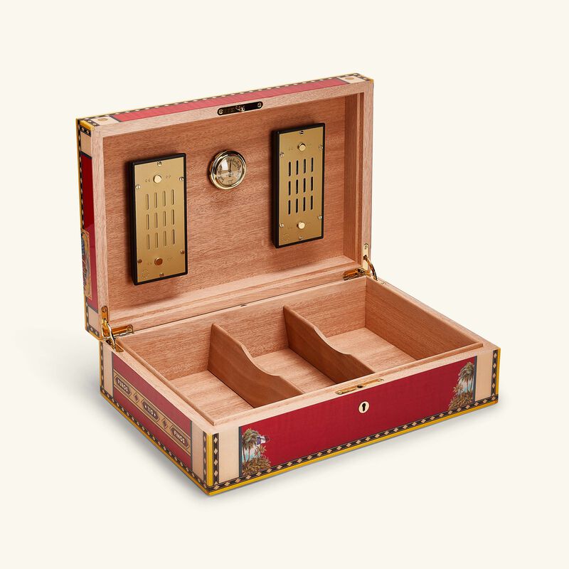 elie bleu flora de alba cigar humidor red