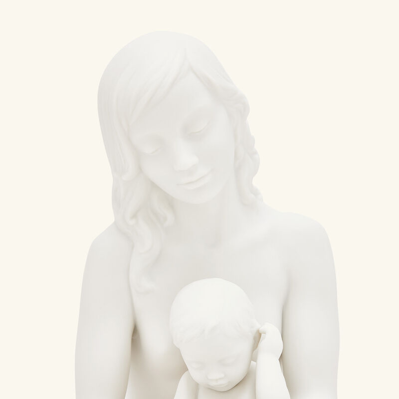 lladro the mother sculpture small white