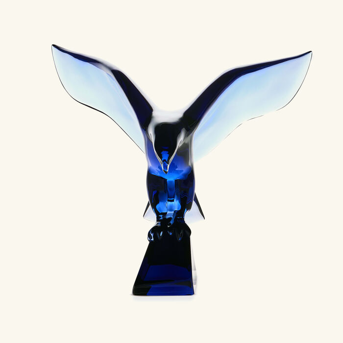 baccarat imperator eagle sculpture medium blue