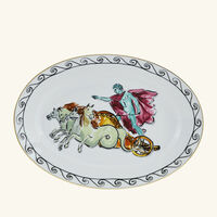 Il Viaggio Di Nettuno Serving Platter Oval White/Beige ginori 1735 il viaggio di nettuno serving platter oval white beige