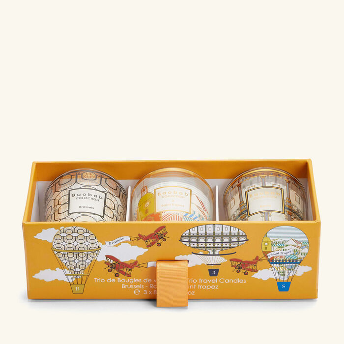 baobab collection my first baobab candle brussels roma a saint tropez trio gift set