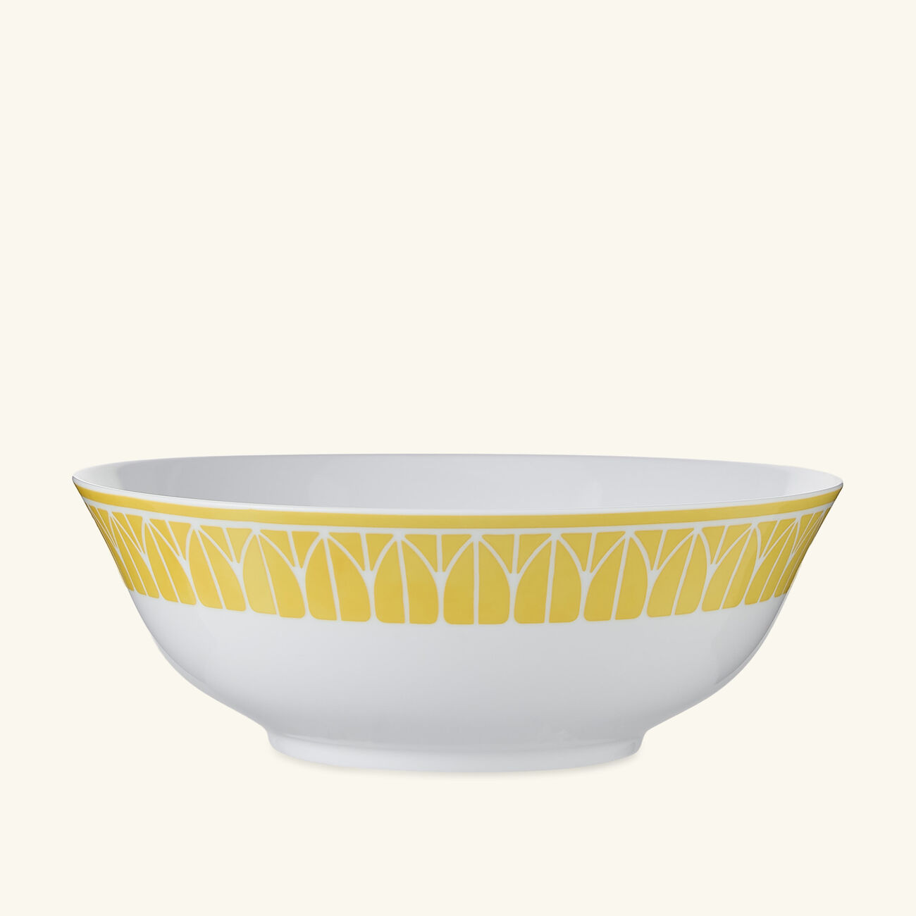christofle malmaison riviera serving bowl yellow 25 cm