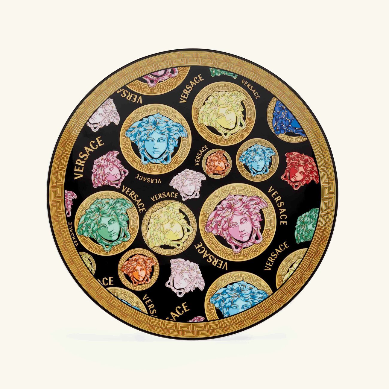 Medusa Amplified Charger Plate Round 33cm versace medusa amplified charger plate round 33cm