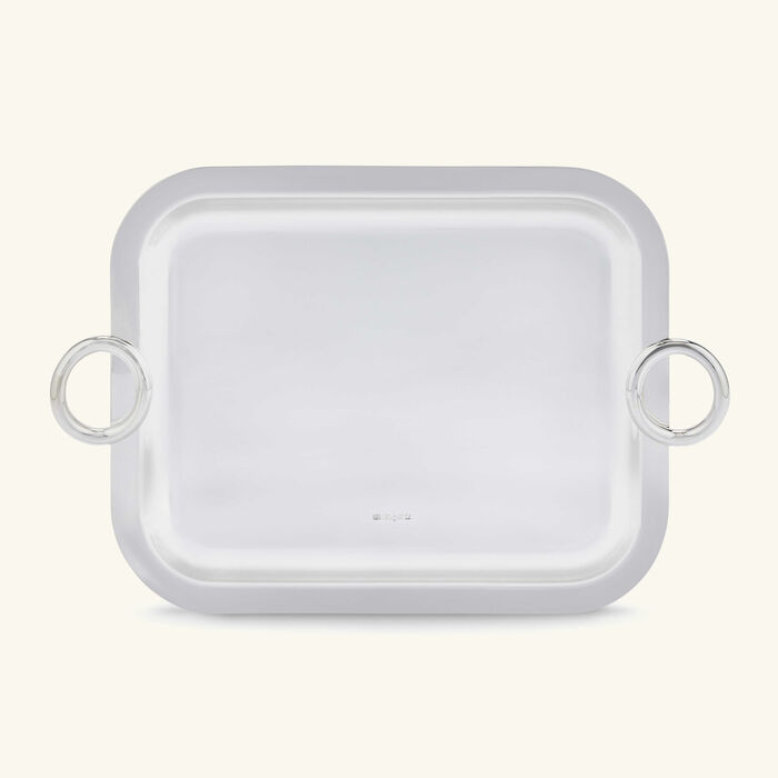 كريستوفل صينية الضيافة فيرتيجو مربعة صغيرة باللون الفضي