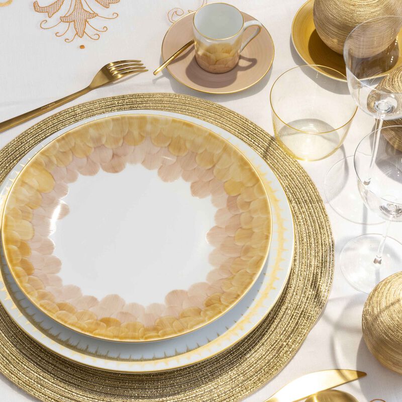 Cercle D'écailles Dinner Plate Round Pink 26cm marie daage cercle d cailles dinner plate round pink 26cm