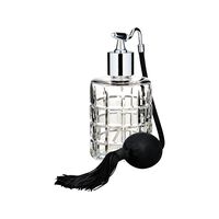 Crystal Cylinder Perfume Bottle with Pump, small