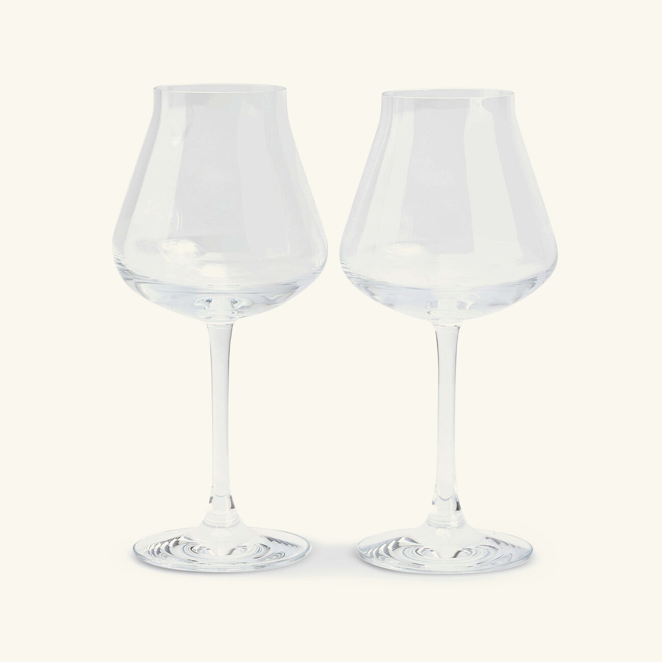 baccarat chateau wine glasses clear set of 2