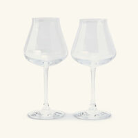 baccarat chateau wine glasses clear set of 2