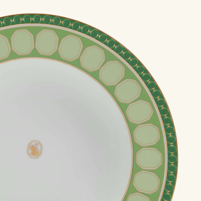 rosenthal signum fern plate round green 24cm