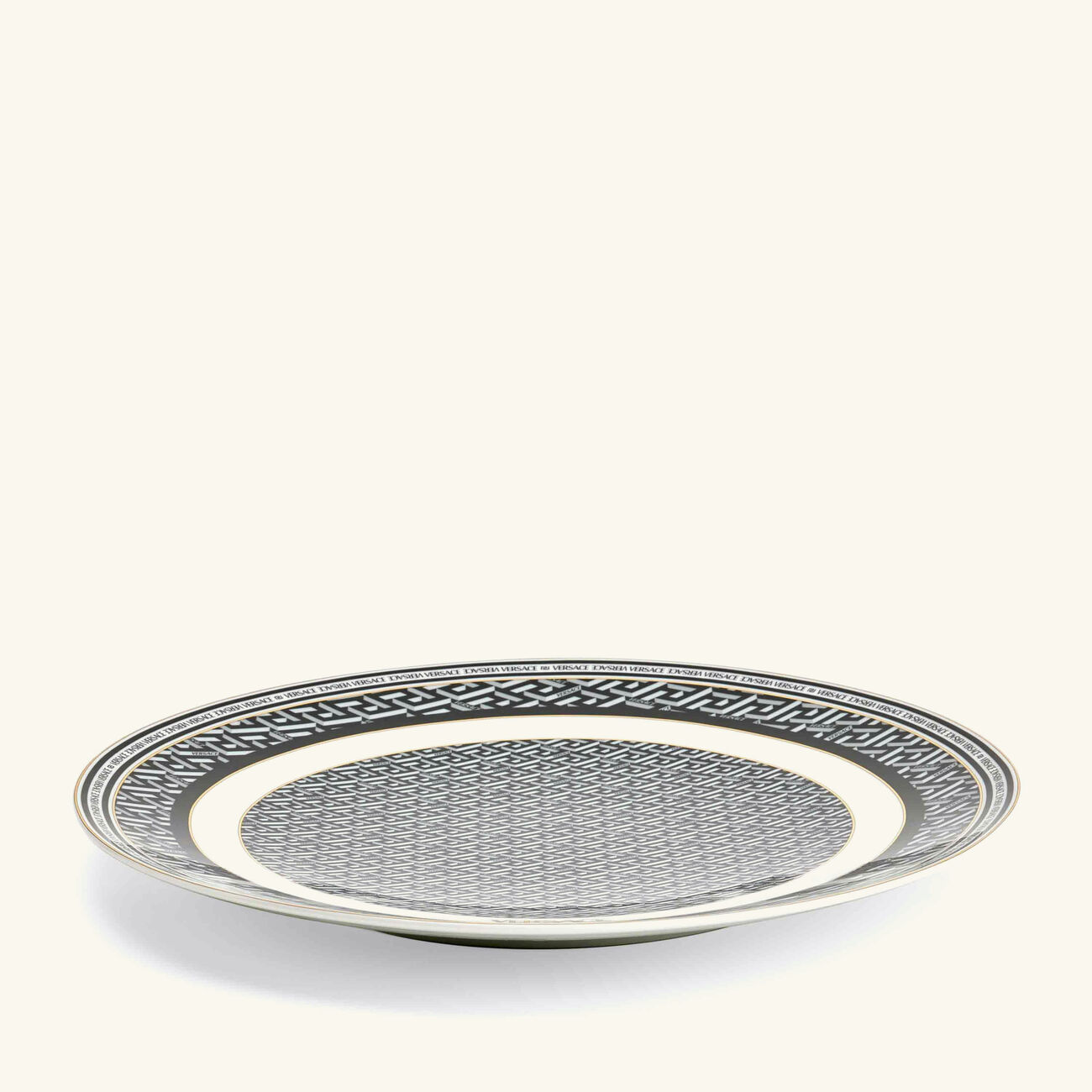 versace la greca signature charger plate round 33cm