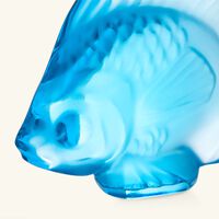 Fish Figurine Small Blue lalique fish figurine small blue