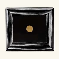 bernardaud aboro serving platter black 23cm