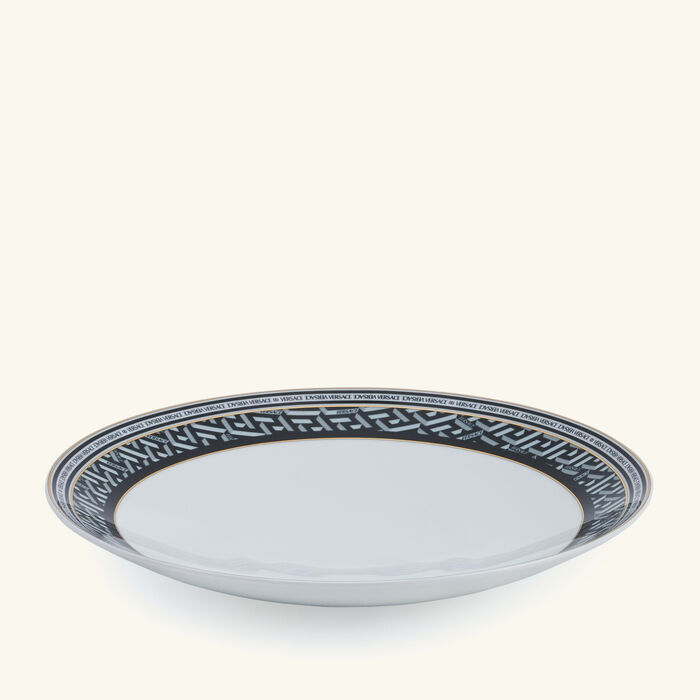 فيرساتشي طبق الضيافة لا جريكا سيغنتشر دائري أبيض 28 سم