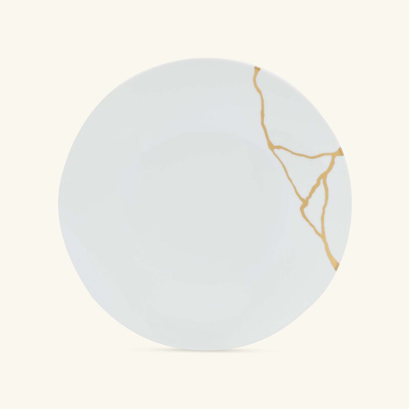 Kintsugi Dinner Plate Round White 27cm bernardaud kintsugi dinner plate round white 27cm