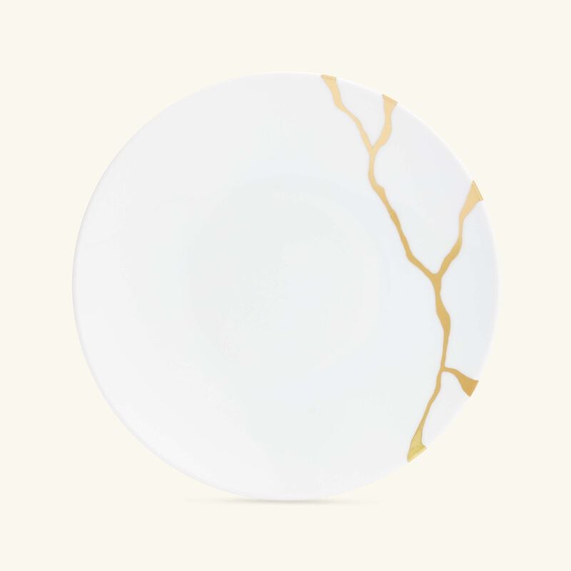 bernardaud kintsugi bread   butter plate round white 16cm