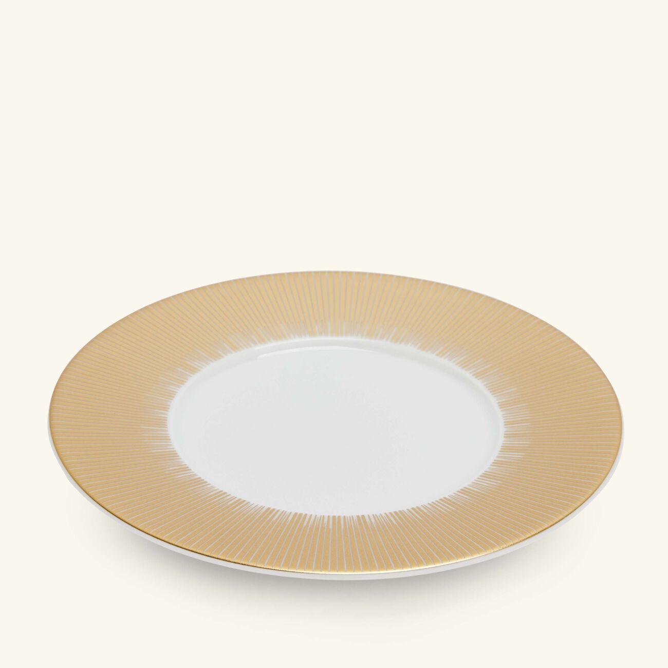 bernardaud sol bread   butter plate round gold 16cm
