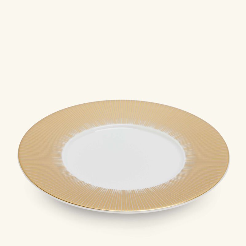 bernardaud sol bread   butter plate round gold 16cm