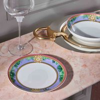 Jungle Animalier Plate Round Pink 21cm versace jungle animalier plate round pink 21cm