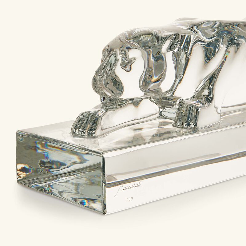 Héritage Panther Sculpture Medium Black baccarat h ritage panther sculpture medium black
