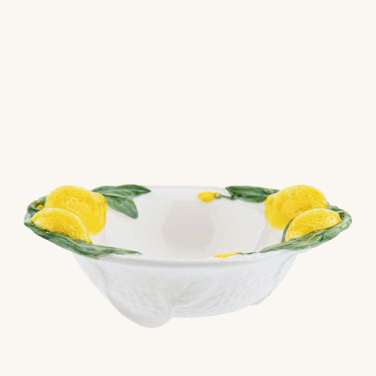 Lemon Serving Bowl White les ottomans lemon serving bowl white