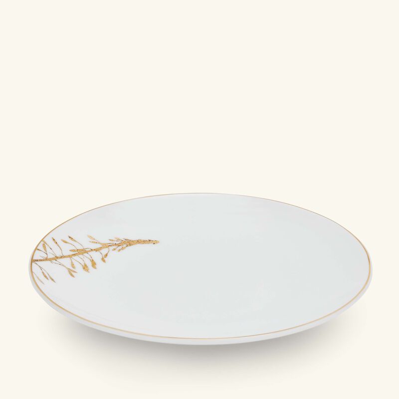 bernardaud vegetal or bread   butter plate round gold 16cm
