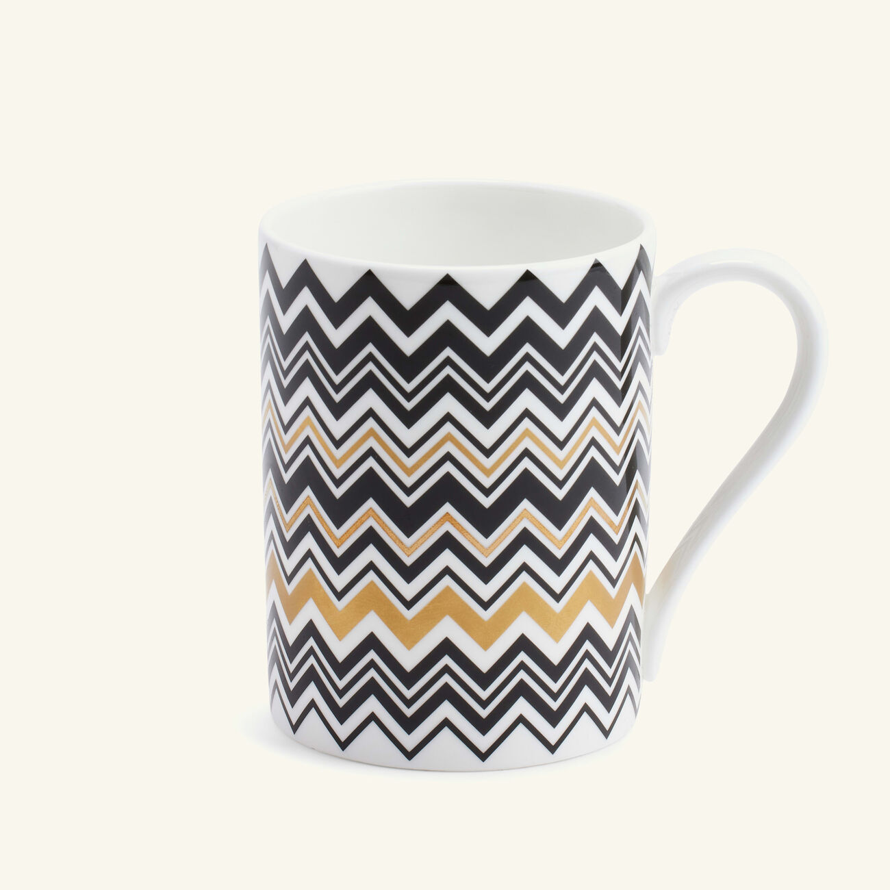 ميسوني هوم كوب الشاي والقهوة زيك زاك جاريس باللون الذهبي