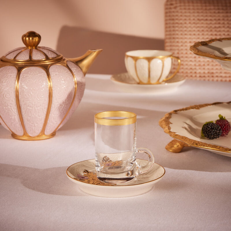 Acapulco Arabic Tea Cup & Saucer White villari acapulco arabic tea cup saucer white