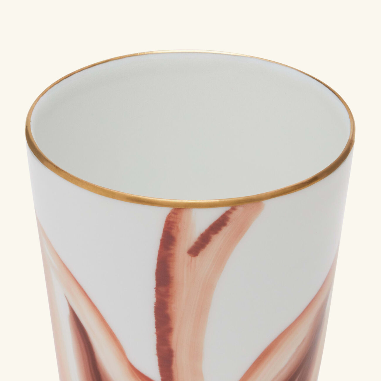 marie daage handpainted drinking glass orange