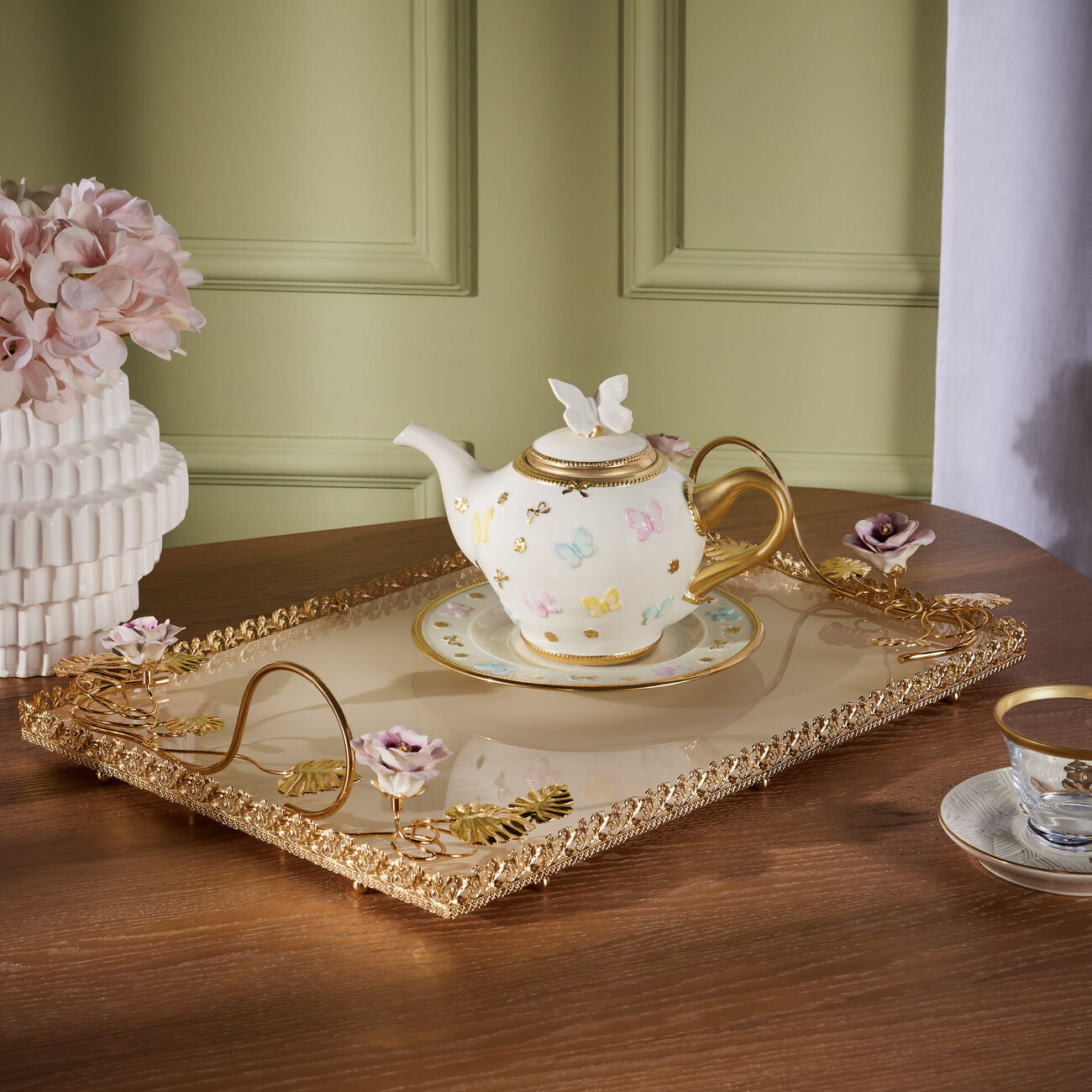 Butterfly Tea Pot Multicolor villari butterfly tea pot multicolor